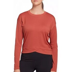 NWOT CALIA by Carrie Underwood Bubble Mesh Long Sleeve Shirt Size XS